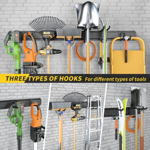 48" Alloy Steel with 3 Panels & 7 Hooks Heavy Duty 440lbs Adjustable Hooks - Picture 6 of 10